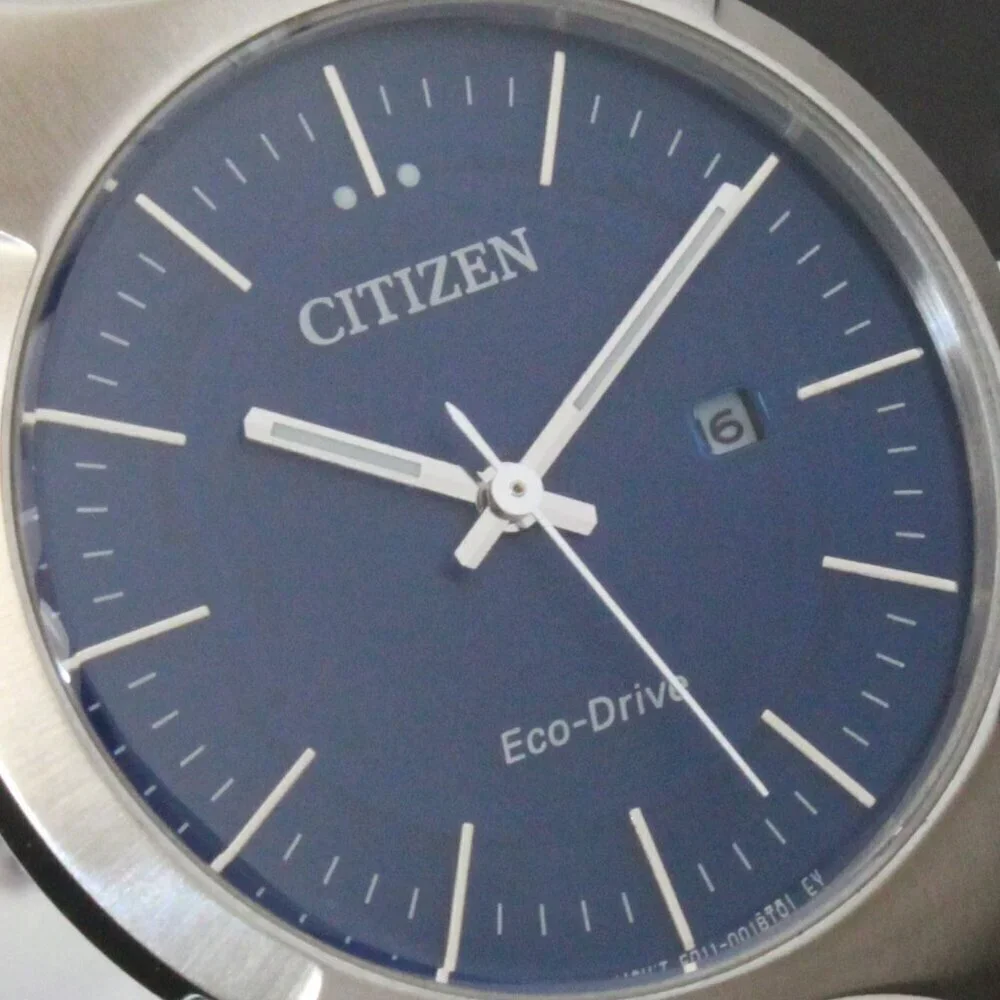 Citizen Eco-Drive Women's Silver Tone Watch Blue Dial 32MM Watch